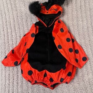 Toddler Ladybug Halloween Costume 2T Red Black Polka Dot Bug Outfit